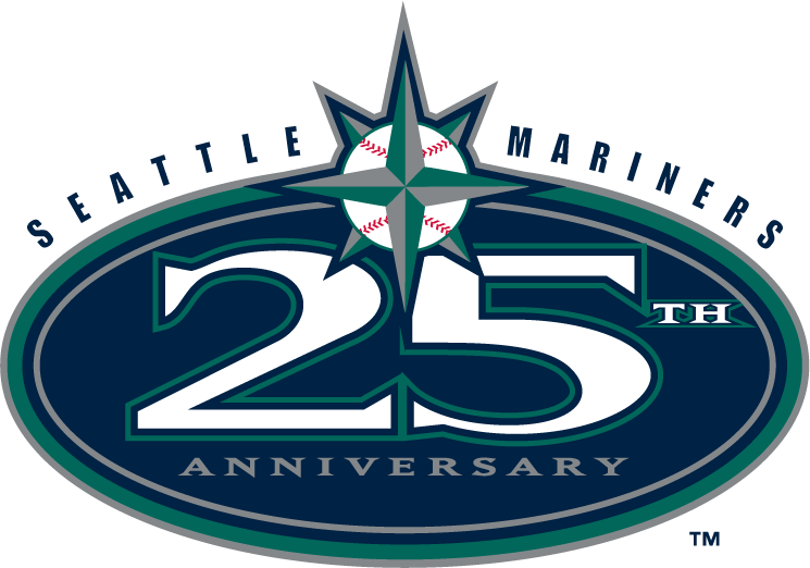 Seattle Mariners 2002 Anniversary Logo iron on transfers for fabric